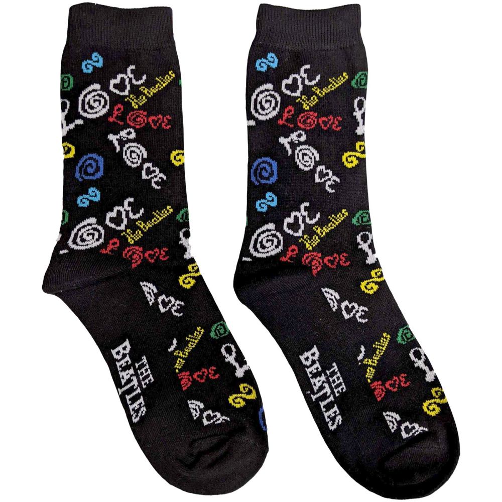 The Beatles - Love Socks - Black